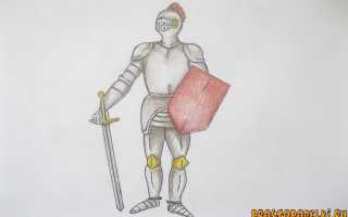 Рисунок рыцаря с описанием. Как нарисовать крестоносца на бумаге карандашом поэтапно