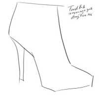 Как нарисовать женские туфли на высоком каблуке. Как рисовать обувь