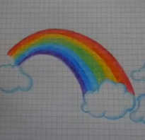Как нарисовать красивую радугу карандашами. Поэтапное изображение радуги