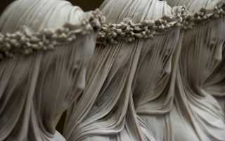 Скульптуры с вуалями сделанными полностью из мрамора. Шедевры мраморной вуали